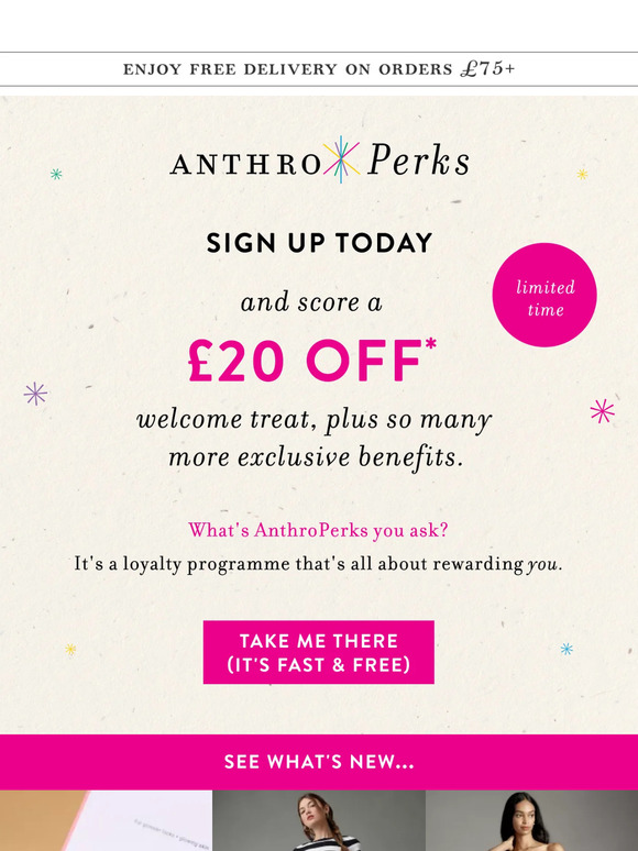 £20 OFF is just a click away...