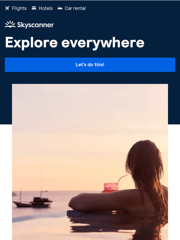 Explore everywhere with flights to anywhere ✈️
