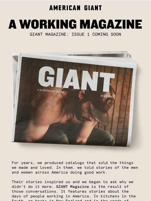 GIANT Magazine is coming