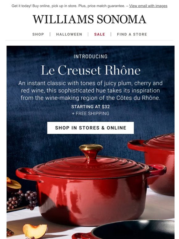 NEW: Le Creuset Rhone | An instant classic with tones of juicy plum, cherry and red wine