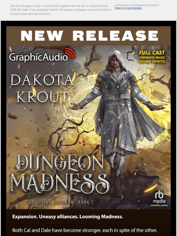 NEW RELEASE! The Divine Dungeon 2: Dungeon Madness by Dakota Krout!