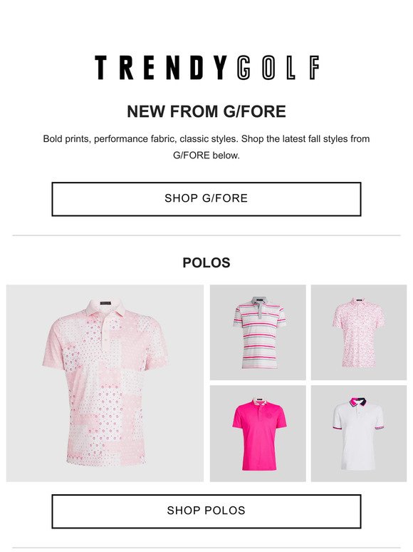 New from G/FORE | Polos, layers, accessories, and more.
