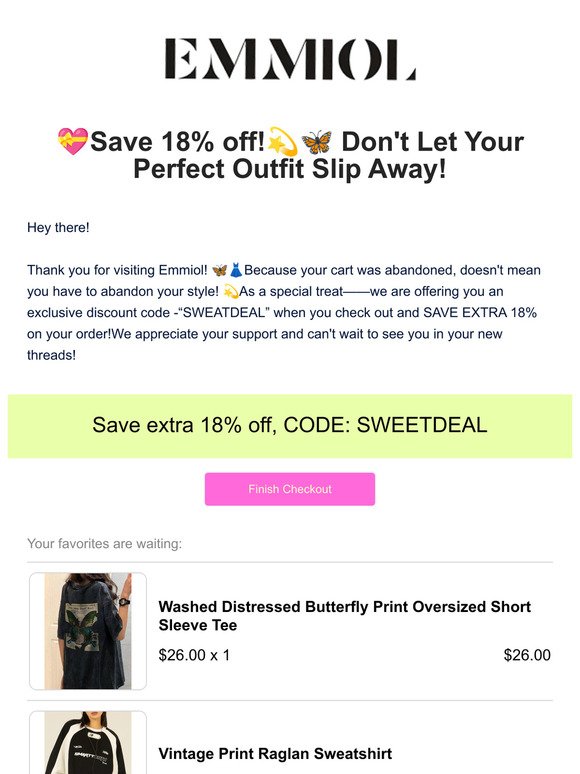 💝Save 18% off!💫🦋 Don't Let Your Perfect Outfit Slip Away!