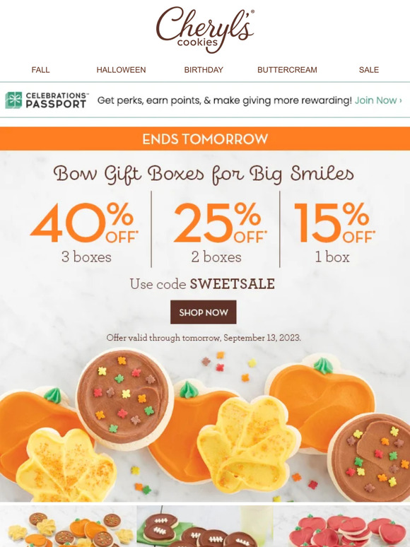 Just 2 more days to get up to 40% off bow boxes.