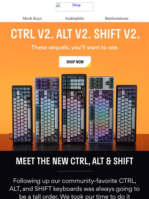 Drop: Meet the New CTRL, ALT, and SHIFT | Milled