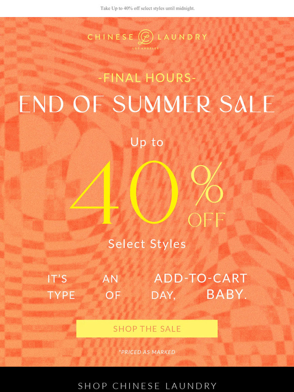 Slow Your Scroll, Our Sale Ends Tonight 🌙