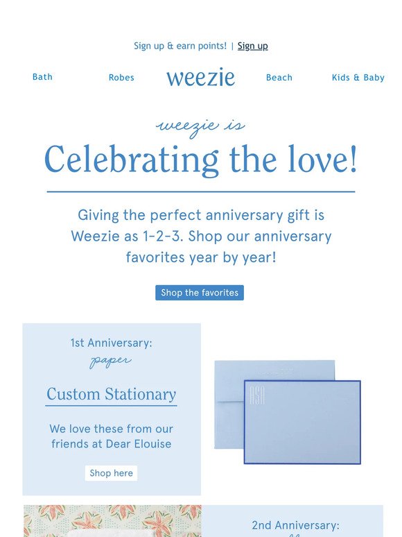 Anniversary Gifting Made Weezie!  ⭐