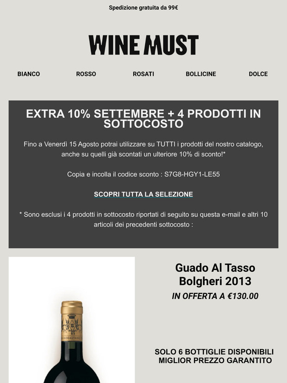 ⚡4 PRODOTTI IN SOTTOCOSTO  + COUPON 10% SU TUTTO 💣