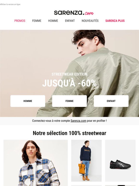 🔥 Streetwear edition : jusqu'à -60%