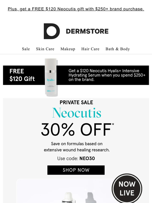 NOW: 30% off Neocutis' skin-regenerating formulas