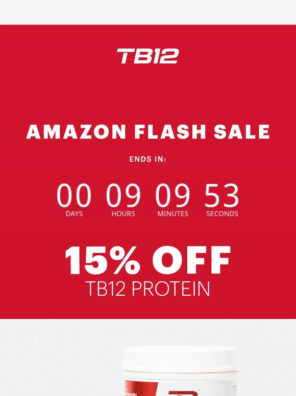 Amazon FLASH SALE 🚨 15% Off Protein 💪