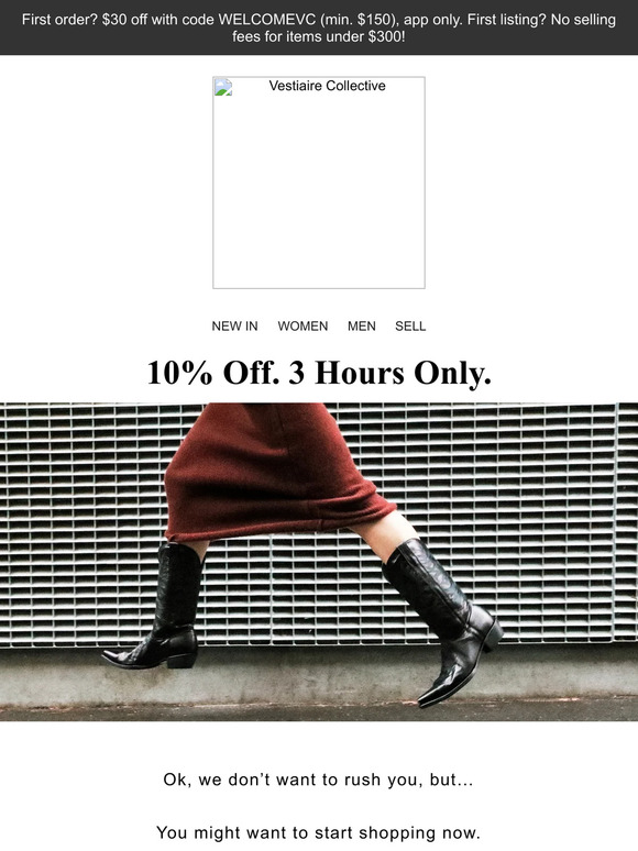 3 Hours Only: 10% off everything