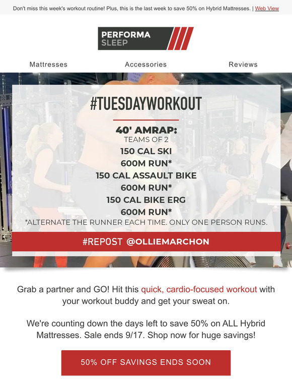 You'll want to get out of bed for this #TuesdayWorkout!
