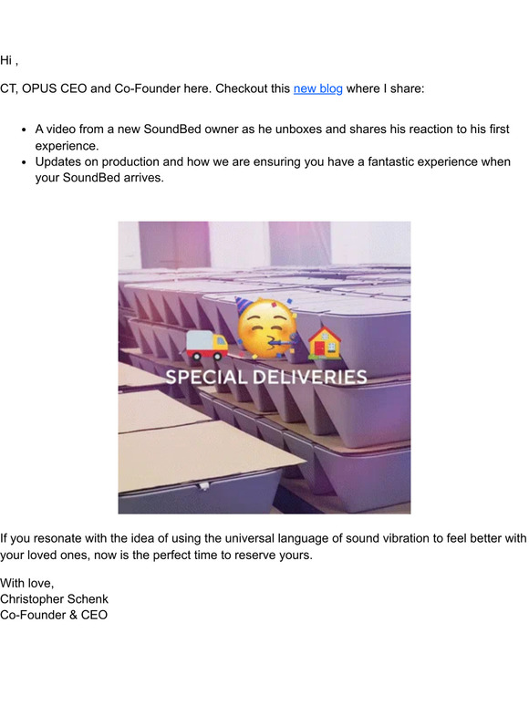SoundBed Production Update