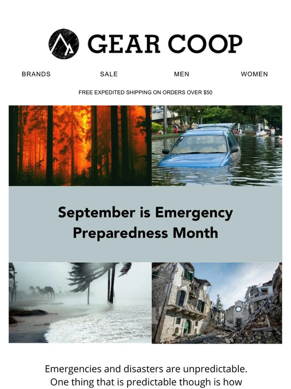 Emergency Preparedness Month - Get the gear and make a plan