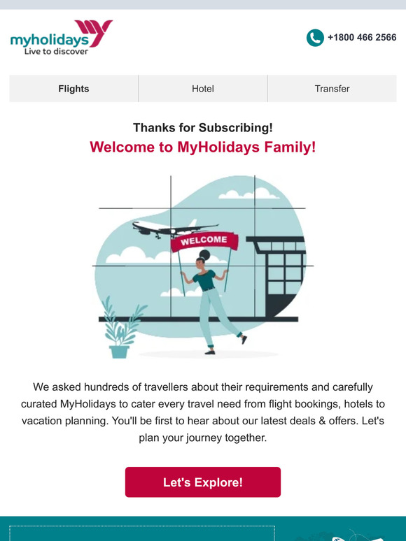 Welcome to MyHolidays Family!