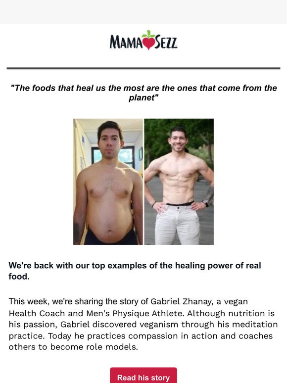 Transformation: One man's spiritual practice lead him to discover healthy eating