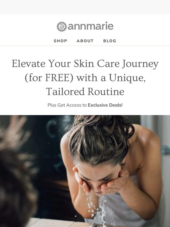 Get a FREE custom skin care regimen from our experts