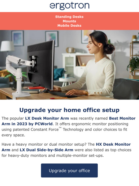 PCWorld Names LX the Best Monitor Arm in 2023