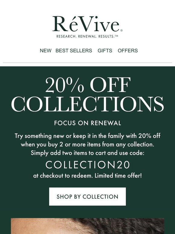 20% off collections + full-size gift...