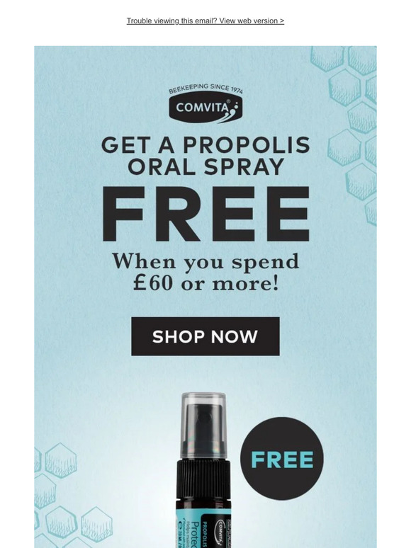 Upgrade your oral hygiene routine with a FREE Propolis Oral Spray