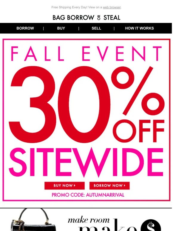 30% Off SITEWIDE | Fall Event + Free Shipping