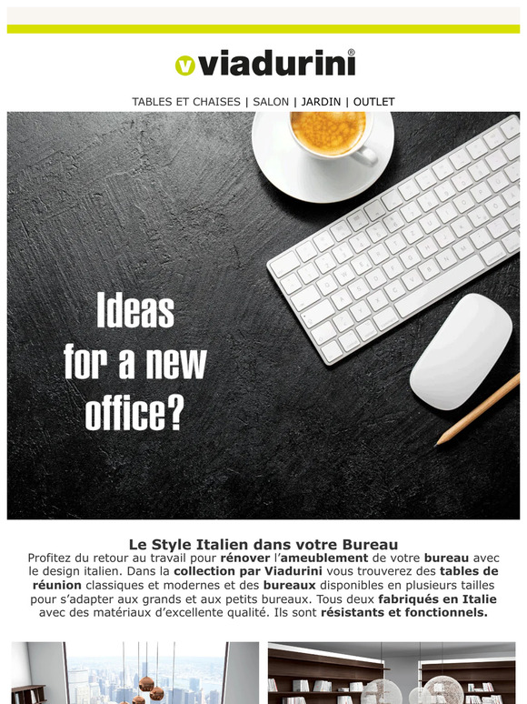 🏢 Rendez spécial votre retour au travail grâce au design Made in Italy 💼