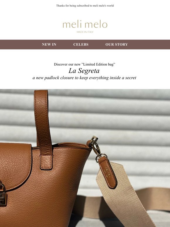 Meli Melo Thela Mini Shopper Elephant & Mauve Leather Pop Cross Body Bag  For Women