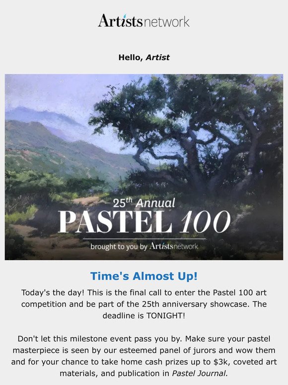 Today is the Day! Last Chance to Enter Pastel 100