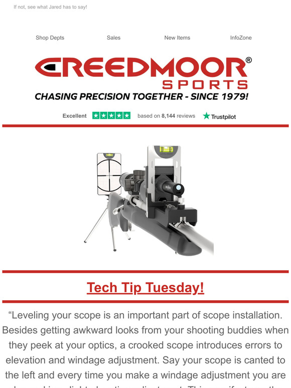 Tech Tip Tuesday!  Is your scope level?