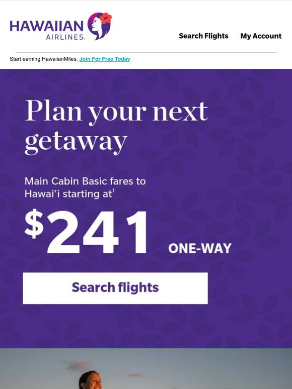 Hawaiian Airlines Fares for your next getaway Milled