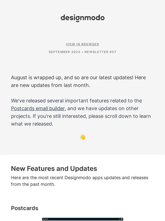 Announcing August Updates: Postcards Email Builder Enhancements, ChatGPT Plugin Release, Free Website Checker, Understanding Email Footers, Tips for Email Subject Lines, and more...