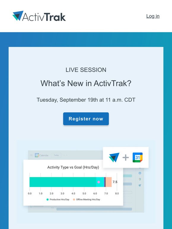 🗓️ Next week: See what’s new in ActivTrak