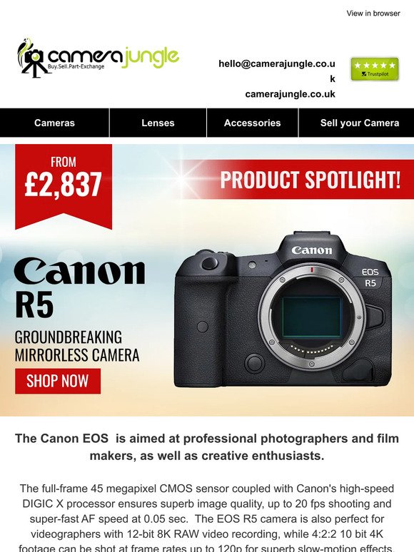 📸 Enter the Spotlight: The Canon EOS R5