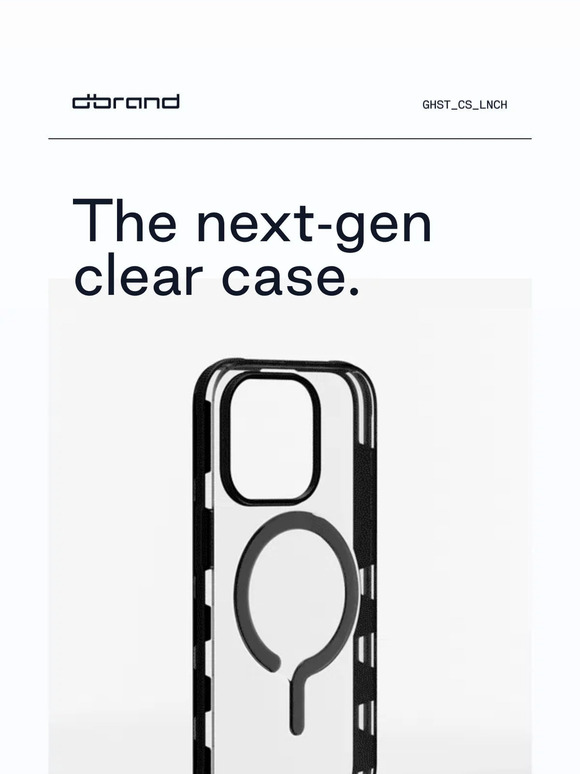 dbrand The last clear case you'll ever need... Milled(04)