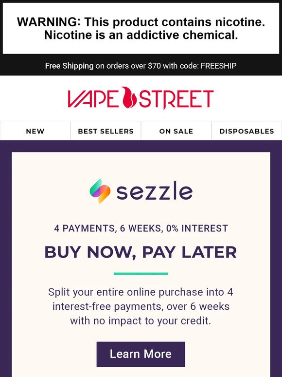Buy Now, Pay Later With Sezzle!