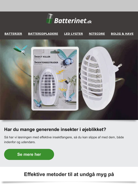 Er du plaget af insekter i øjeblikket?