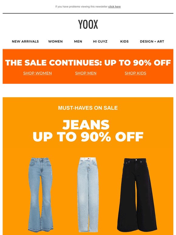 Up to 90% OFF jeans