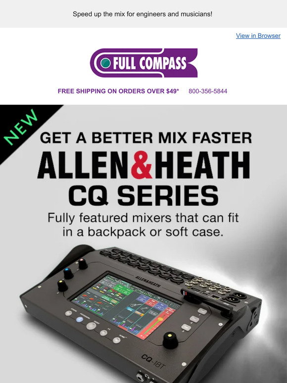 Full Compass: Experience World-Class Mixing With The New CQ Series From ...