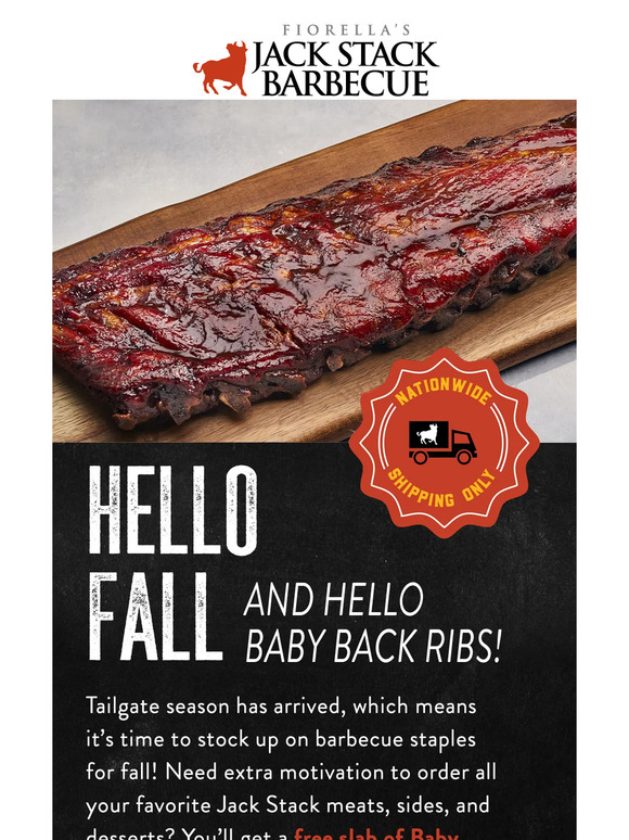 Jack Stack Barbecue Your FREE Baby Back Ribs coupon expires soon Milled