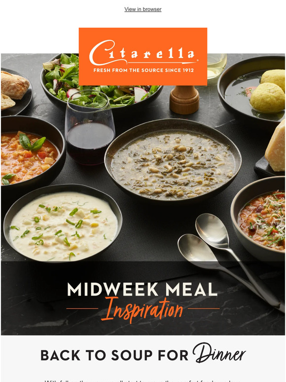 Midweek Meal Inspiration – Soup for Dinner!