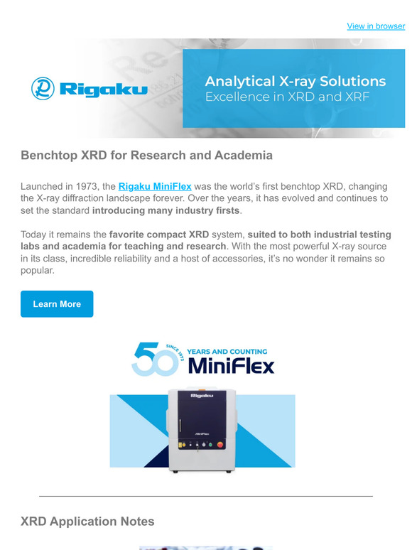 LabX Benchtop XRD & XRF applications for research and industry Milled