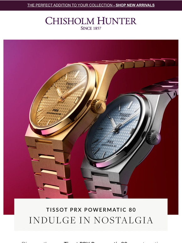 Indulge in Nostalgia with the Tissot PRX