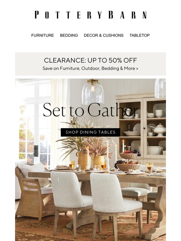 Pottery Barn Kuwait Our dining room style recipe Milled