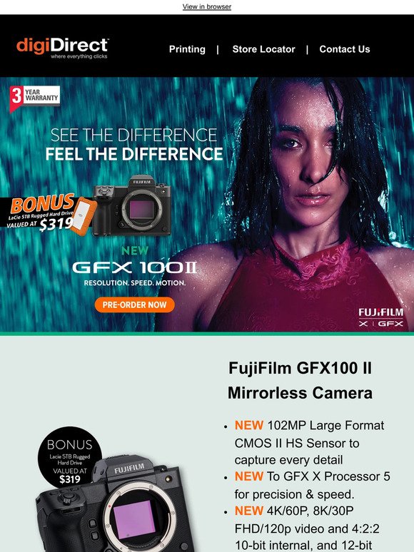 Introducing the NEW Fujifilm GFX100 II & A Trio of New Lenses!
