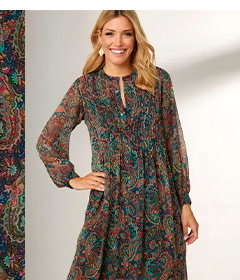 Vestido estampado marino
