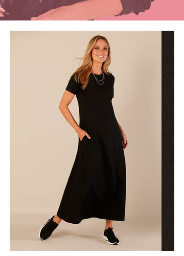 Vestido punto negro