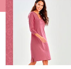 Vestido rosa palo
