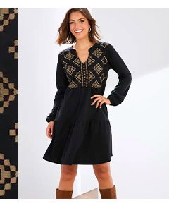 Vestido nergo rombos