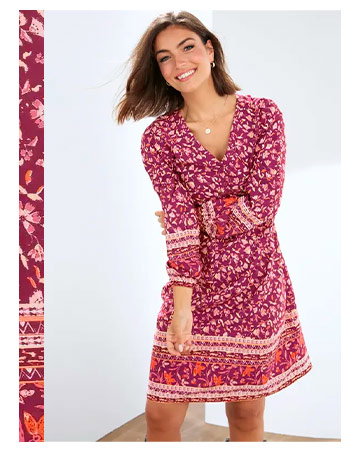 Vestido estampado flores